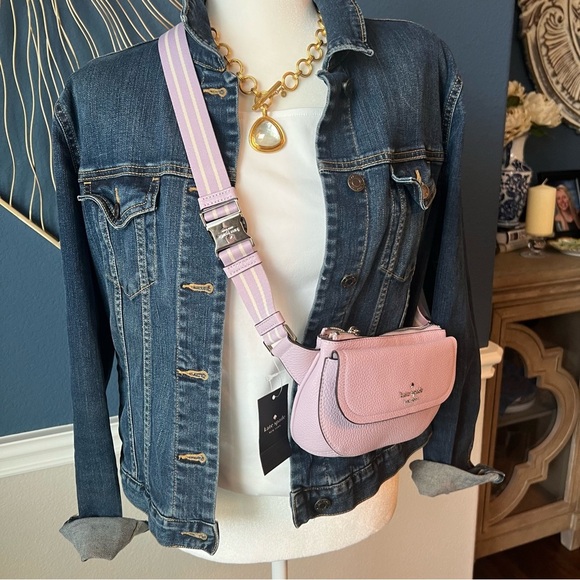 NWT Kate Spade Rosie Belt Bag in Violet Purple with Gold-Tone Hardware - Picture 6 of 14